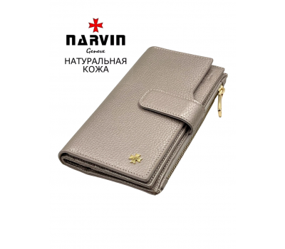 Кошелек NARVIN 9686-Polo Platina