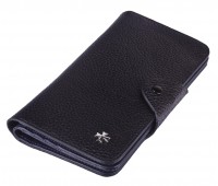 Кошелек NARVIN 9650-Polo Black/D.Blue