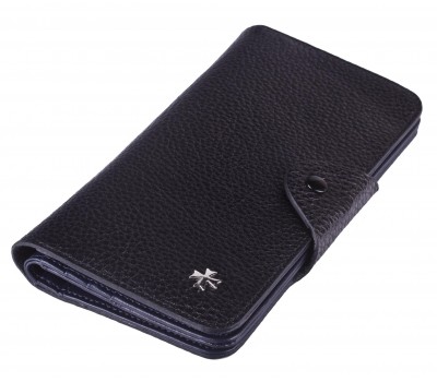 Кошелек NARVIN 9650-Polo Black/D.Blue
