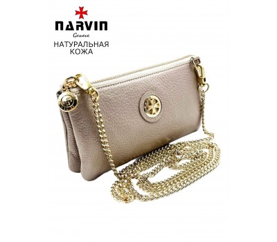 Клатч NARVIN 9245-Polo Platina