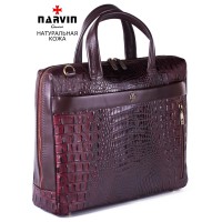 Сумка-портфель кожаная 9752-Bambino Burgundy