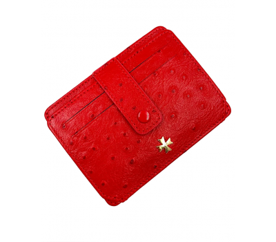 Кредитница картхолдер 9105-Ostrich Red