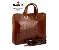 Портфель-сумка 9751-Croco Brown