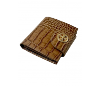 Кошелек NARVIN 9582-Croco Cappuccino