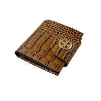 Кошелек NARVIN 9582-Croco Cappuccino