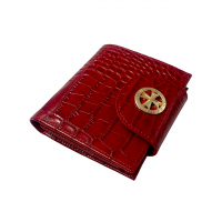 Кошелек NARVIN 9582-Croco Red