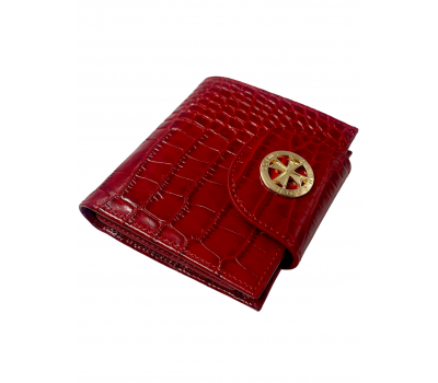 Кошелек NARVIN 9582-Croco Red