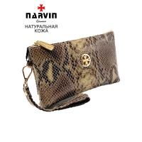 Сумочка для телефона NARVIN 9247-Piton Sand