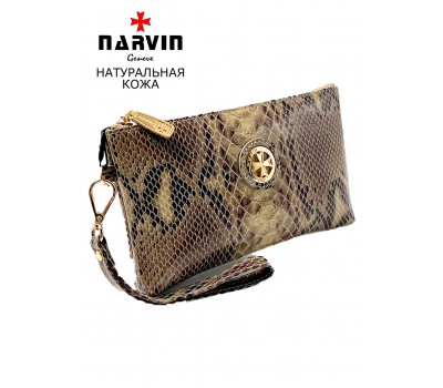 Сумочка для телефона NARVIN 9247-Piton Sand