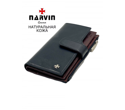 Кошелек NARVIN 9686-Vegetta Black