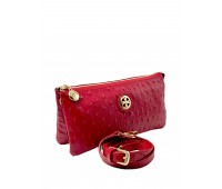 Сумка клатч 9951-Ostrich Red