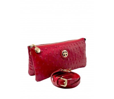 Сумка клатч 9951-Ostrich Red