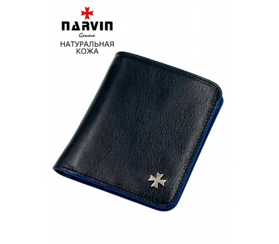 Кошелек 9654-Palermo Black / Blue