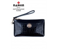 Сумочка для телефона NARVIN 9247-Croco Black