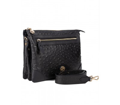 Сумка клатч 9816-Ostrich Black