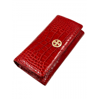 Кошелек NARVIN 9575-Croco Red