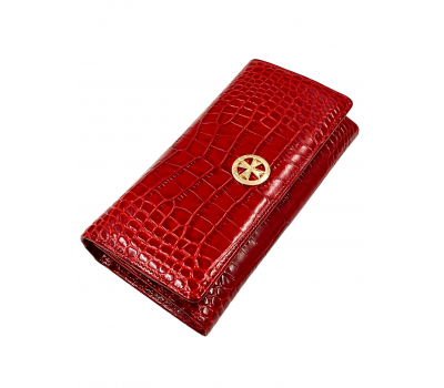 Кошелек NARVIN 9575-Croco Red