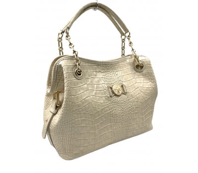 Сумка тоут 9815-Croco Beige