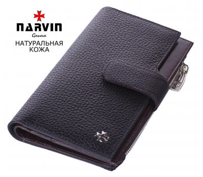 Кошелек NARVIN 9686-Polo Black