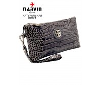Сумочка для телефона NARVIN 9247-Croco Grey