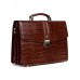 Портфель NARVIN 9733-Croco Caffe