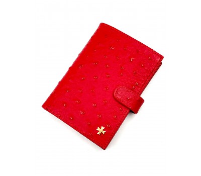 Обложка для автодокументов NARVIN 9175-Ostrich Red