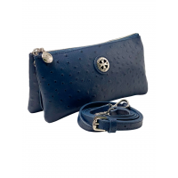 Сумка клатч 9951-Ostrich D.Blue