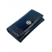 Кошелек NARVIN 9575-Croco D.Blue