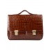 Портфель мужской кожаный 9738-Croco Caffe