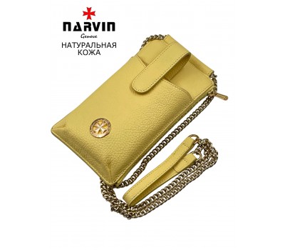 Сумочка для телефона NARVIN 9244-Polo Lemon