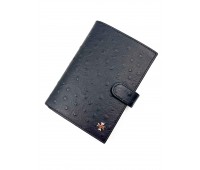 Обложка для автодокументов NARVIN 9175-Ostrich Black