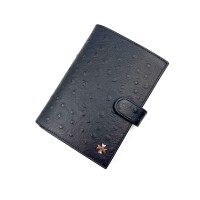 Обложка для автодокументов NARVIN 9175-Ostrich Black