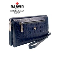 Клатч мужской NARVIN 9435-Bambino D.Blue