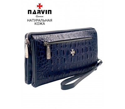 Клатч мужской NARVIN 9435-Bambino D.Blue