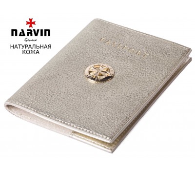 Обложка для документов NARVIN 9161-Polo Platina