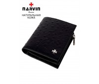 Кошелек портмоне 9648-Ostrich Black