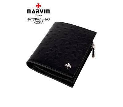 Кошелек портмоне 9648-Ostrich Black