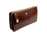 Клатч мужской NARVIN 9450-Croco Brown