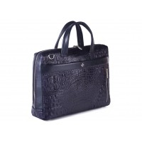 Сумка-портфель кожаная NarVin 9752 Bambino D.Blue