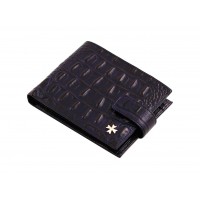 Мужское кожаное портмоне NarVin 9683 Bambino D.Blue