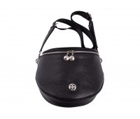 Женская кожаная сумка через плечо NarVin 9948 N.Polo Black