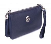 Женская кожаная сумка-клатч NarVin 9240 N.Polo D.Blue