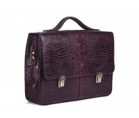 Портфель мужской кожаный NarVin 9738 Bambino/Burgundy