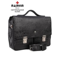 Портфель мужской кожаный 9738-Bambino Black