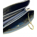 Клатч NARVIN 9245-Ostrich D.Blue