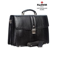 Портфель NARVIN 9733-Anaconda Black
