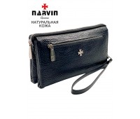 Клатч мужской NARVIN 9435-Bridge Black