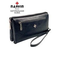 Клатч мужской NARVIN 9435-Bridge Black