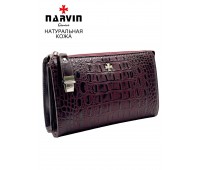 Клатч мужской NARVIN 9450-Bambino Burgundy