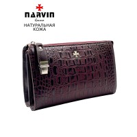 Клатч мужской NARVIN 9450-Bambino Burgundy
